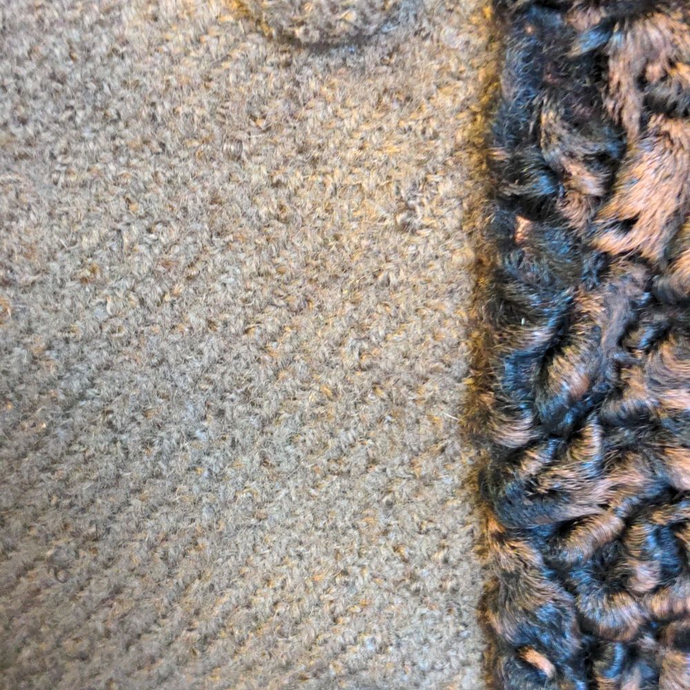 VTG 60s Insley's Johnstown Wonderlaine Brown Boucle Jacket w/Boiled Wool Trim - Picture 15 of 16